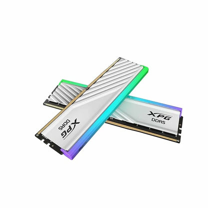 XPG Lancer Blade RGB DDR5 RAM 32GB (2x16GB) 6000MHz CL34 Gaming Desktop Memory White