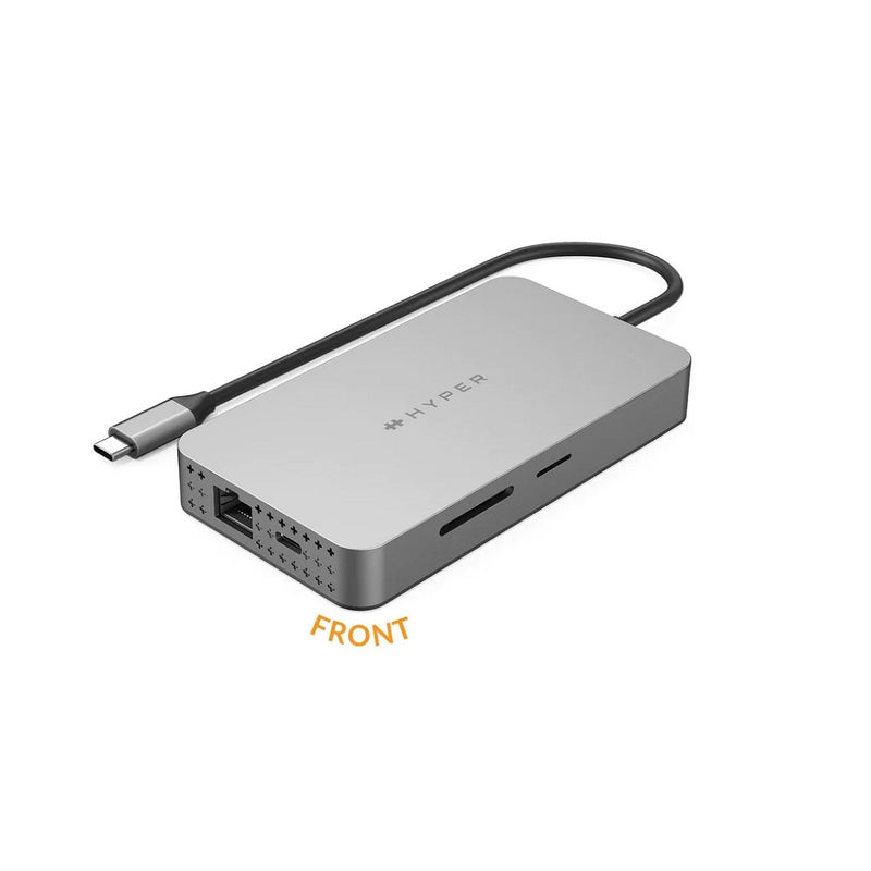 Targus HyperDrive Dual 4K HDMI 10-in-1 USB-C Hub For M1/M2 MacBooks - Silver