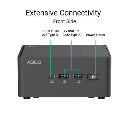 ASUS NUC 15 Pro NUC15CRHC7 Barebone Mini PC Intel Core 7 240H Intel Graphics WiFi 7