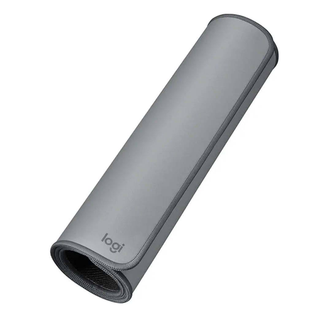 Logitech Desk Mat Studio Series Spill Resistant Anti Slip Soft Fabric Surface - Mid Grey
