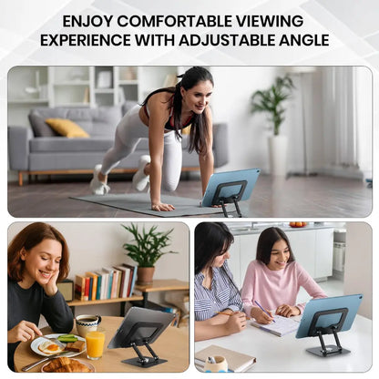 Portronics My Buddy A1 POR 3105 360 Rotating Metal Tablet and Mobile Stand