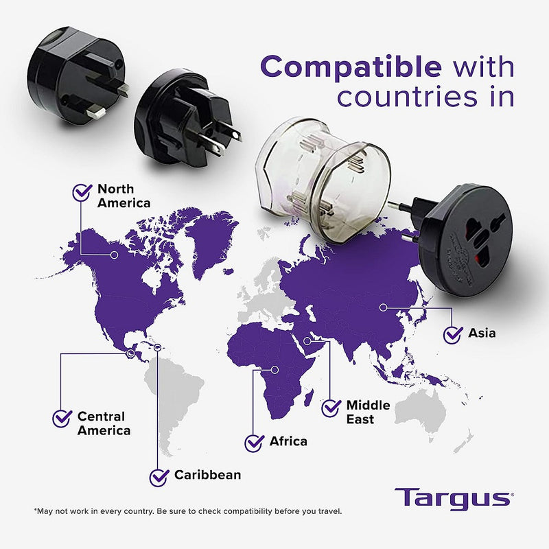 Targus APK01AP World Power Travel Adapter (Black)