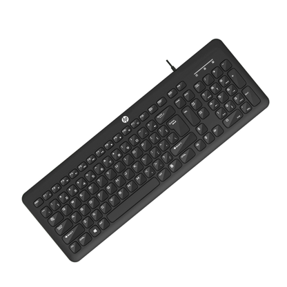 HP KM160 Wired USB-A Desktop Keyboard and Mouse Combo - Black