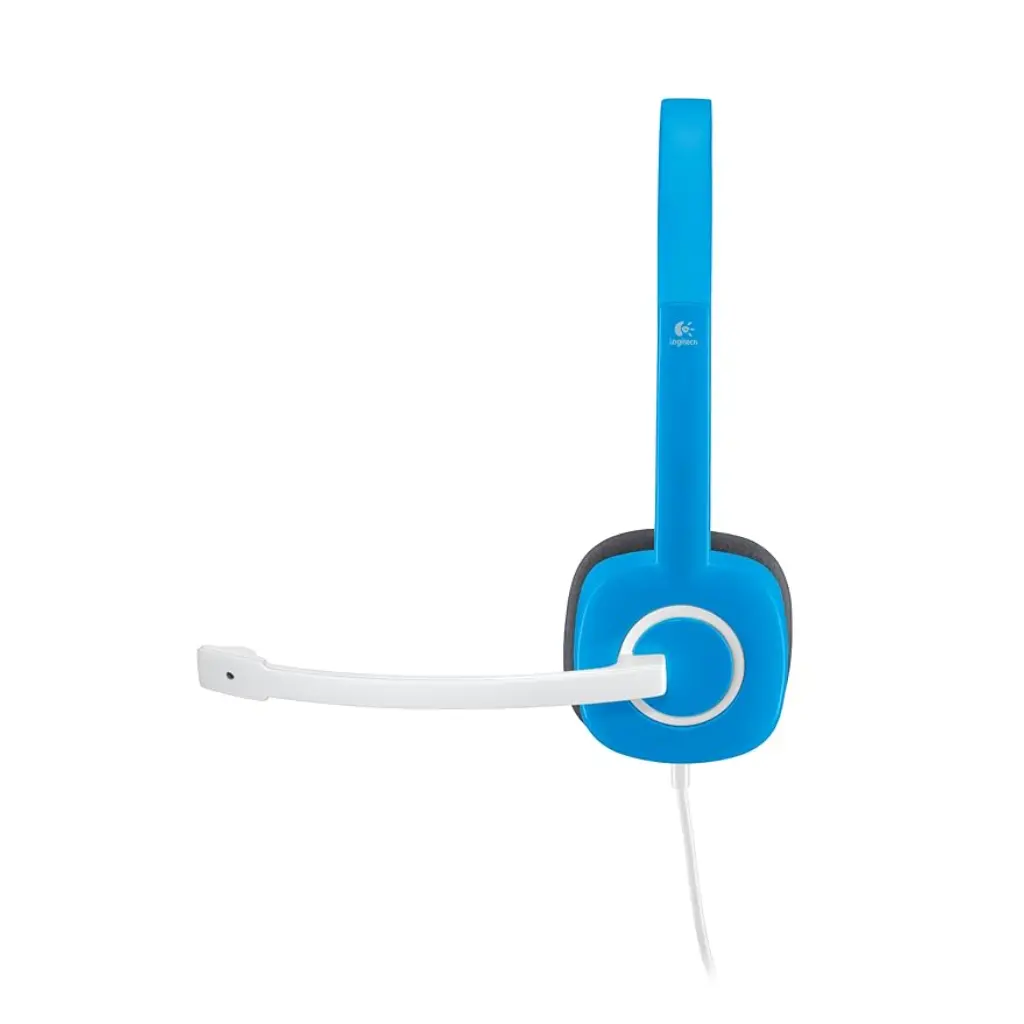 Logitech H150 3.5mm Wired Stereo Headset with Noise-Cancelling Microphone - Blue