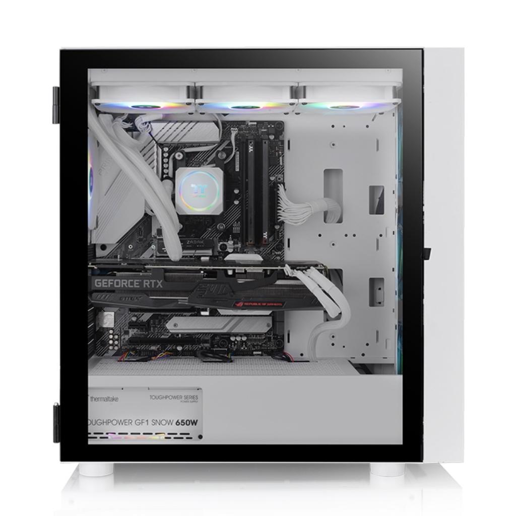 Thermaltake H570 ARGB Snow ATX Mid Tower Tempered Glass Computer Case