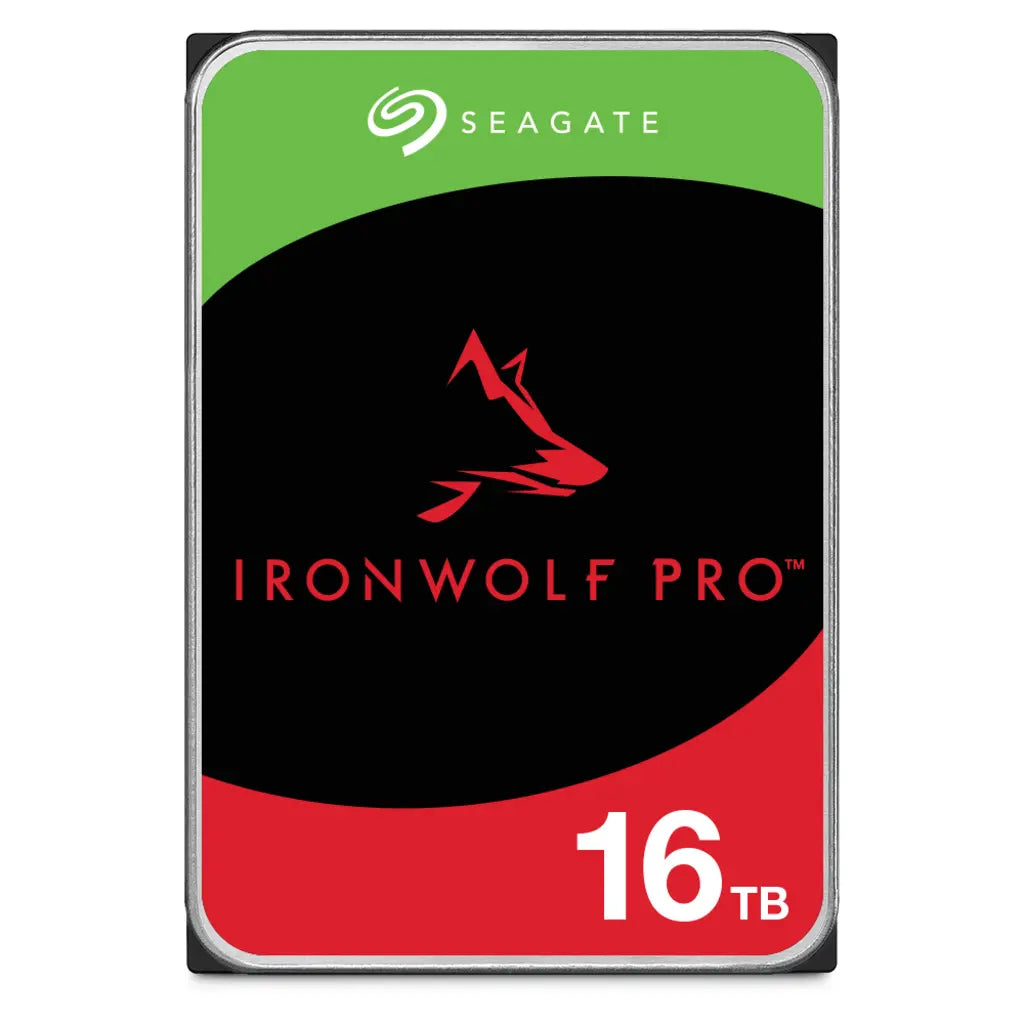 Seagate IronWolf Pro 16TB 7200 RPM 3.5" SATA 6Gb/s Enterprise NAS Internal Hard Drive
