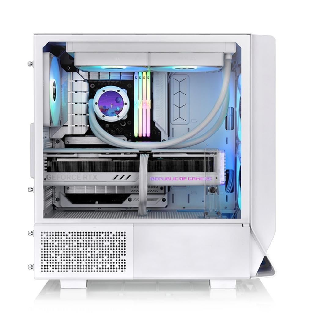 Thermaltake Ceres 330 TG ARGB Snow ATX Mid Tower Tempered Glass Computer Case