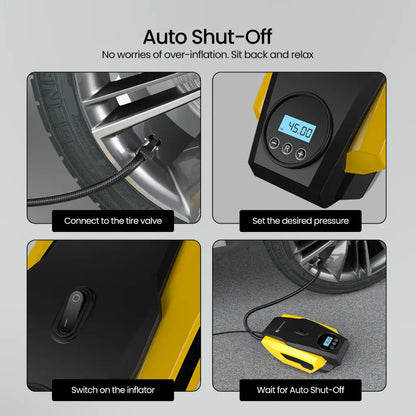 Portronics Vayu Lite POR 2006 150 PSI Digital Tyre Inflator with Auto Shut Off
