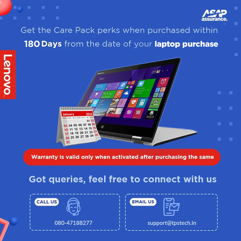 Lenovo 1 Year Additional Warranty Extension with Onsite Service for IdeaPad Mainstream Notebooks (NOT A LAPTOP)