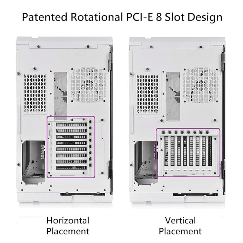 Thermaltake View 51 Tempered Glass ARGB Snow E-ATX Full Tower Computer Case