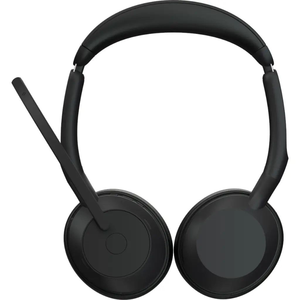 Jabra Evolve2 55 UC Stereo Bluetooth Wireless Headset with USB‑A Adapter - Black
