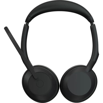 Jabra Evolve2 55 UC Stereo Bluetooth Wireless Headset with USB‑A Adapter - Black