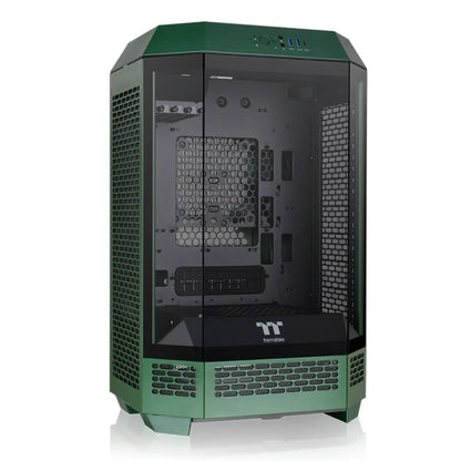 Thermaltake Tower 300 Racing Green Micro ATX Computer Case Vertical Octagonal Design