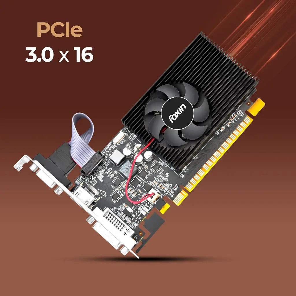 Foxin GT740 4GB 128‑Bit DDR3 High‑Efficiency Desktop Graphics Card