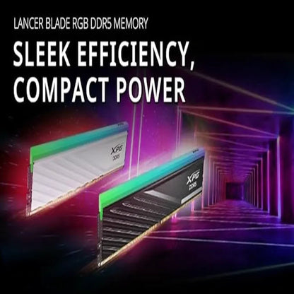 XPG Lancer Blade DDR5 RAM 32GB (16x2) 6000MHz CL34 Gaming Desktop Memory Black