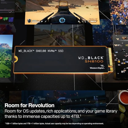 Western Digital WD BLACK SN8100 1TB NVMe Gen 5 M.2 2280 PCIe Internal SSD