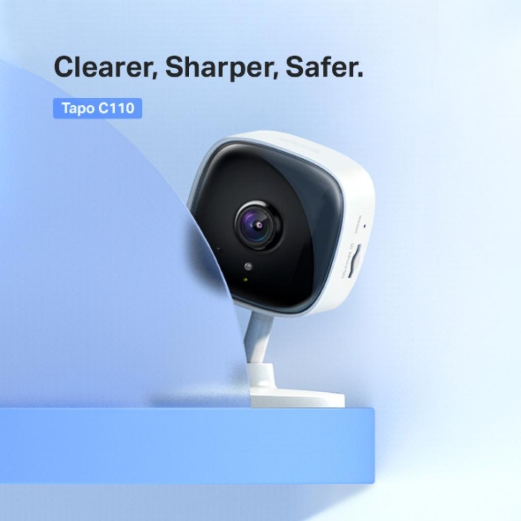 TP-Link Tapo C110 Wi-Fi 3MP Ultra HD Resolution Indoor Security Camera Night Vision