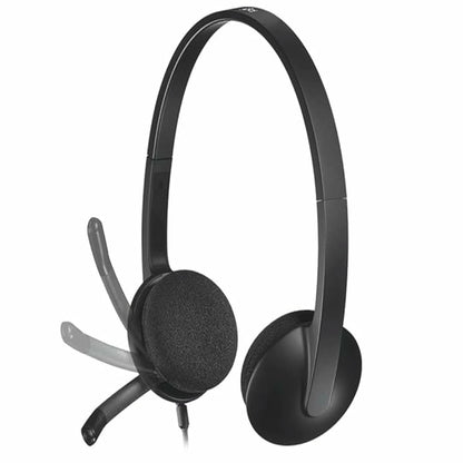 Logitech H340 USB Wired Headset with Noise Cancelling Mic - Black