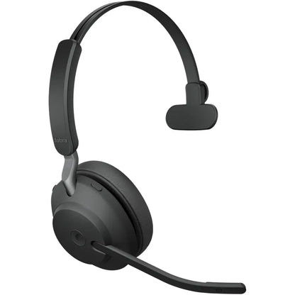 Jabra Evolve2 65 MS Mono Wireless Headset with USB‑A Link380a Adapter & Charging Stand