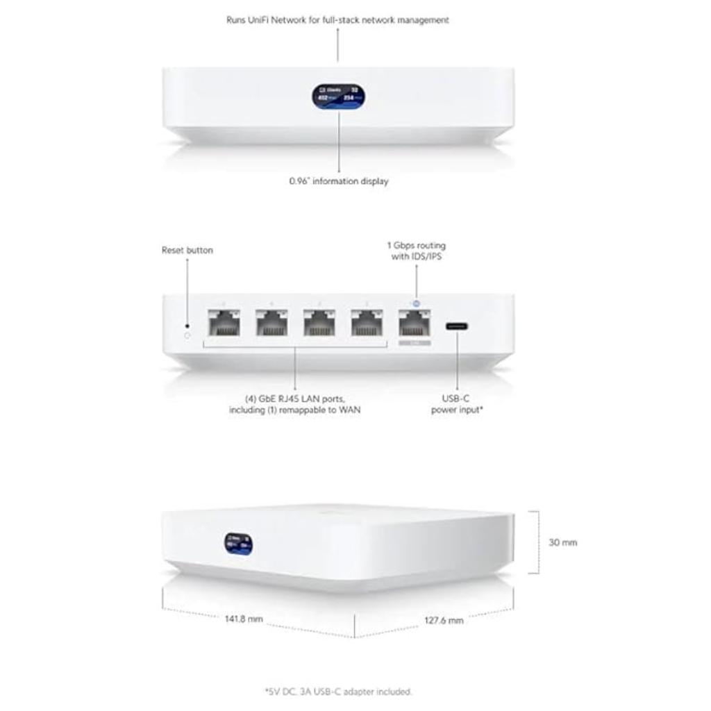 Ubiquiti UCG-ULTRA Cloud Gateway VPN IDS/IPS Multi-WAN