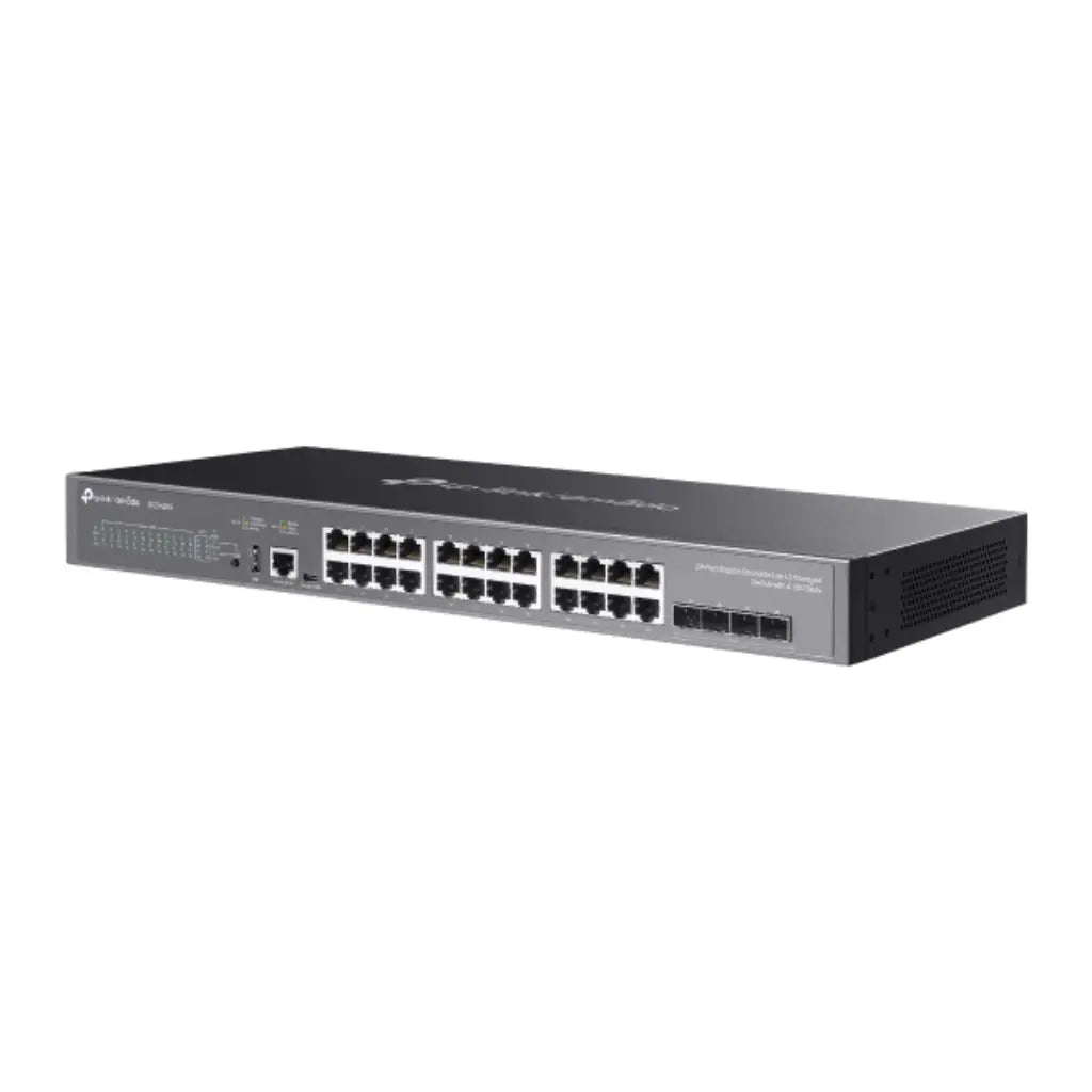 TP‑Link Omada SG5428X 24‑Port Gigabit L3 Managed Switch with 4×10G SFP+ Stackable