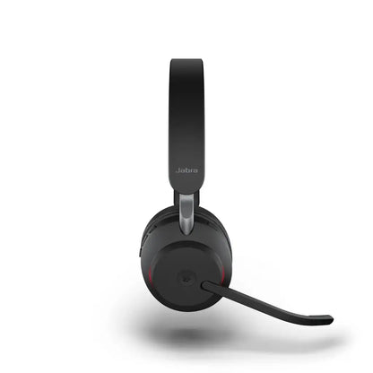 Jabra Evolve2 65 UC Stereo Wireless On‑Ear Headset with USB‑A Adapter - Black