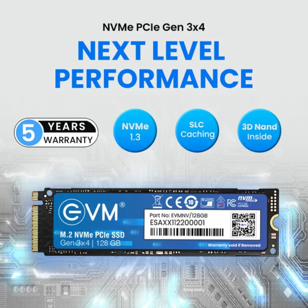 EVM 128GB M.2 NVMe PCIe Gen3x4 Internal Solid State Drive