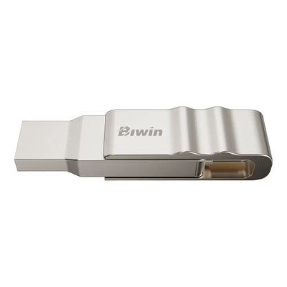 Biwin UD150 64GB USB Flash Drive Dual Port (Type-A & Type-C) 360° Swivel Design-tpstech.in