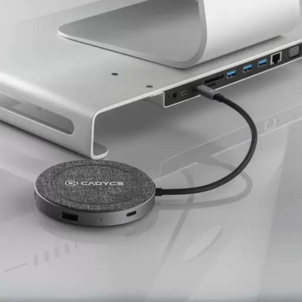 Cadyce CA-WCHP USB-C Dock with Qi Wireless Charging-tpstech.in
