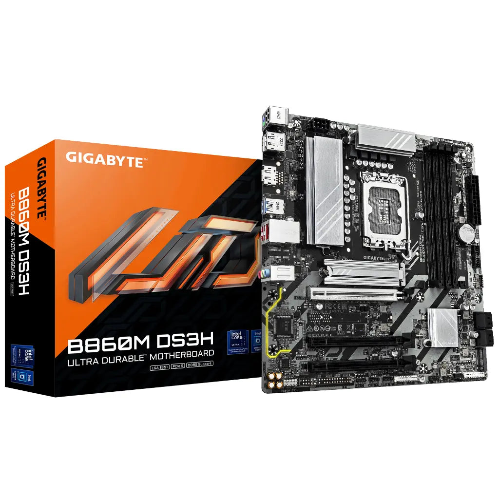 Gigabyte B860M DS3H Intel B860 LGA1851 DDR5 Micro-ATX Motherboard-tpstech.in