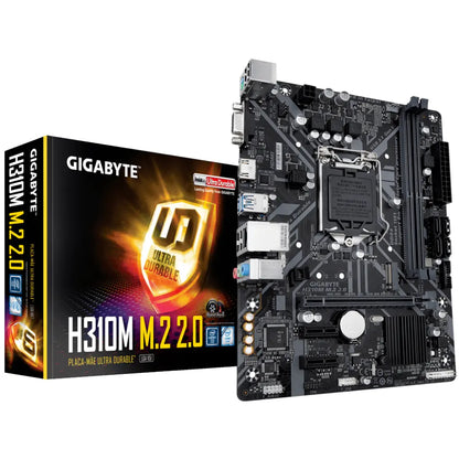 Gigabyte H310M M.2 2.0 Intel H310 LGA1151 DDR4 Micro-ATX Motherboard-tpstech.in