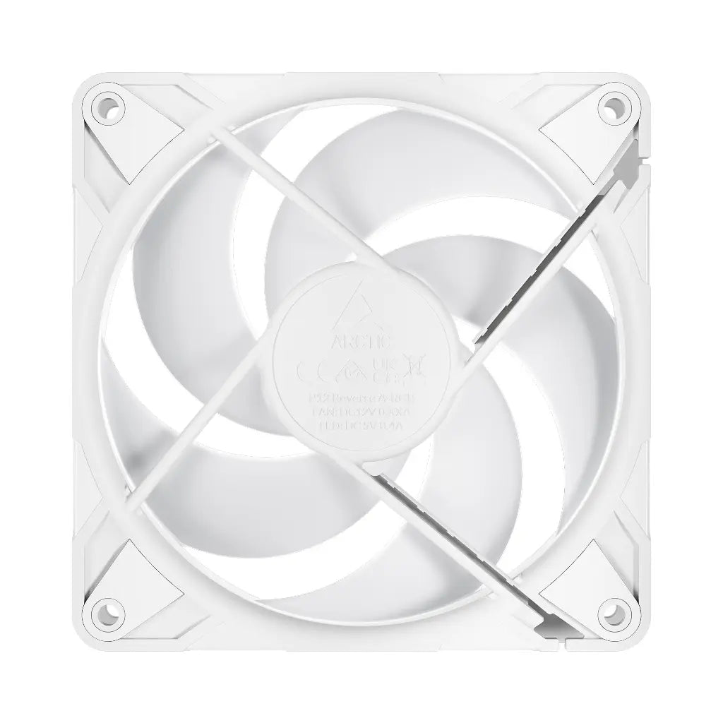 ARCTIC P12 Pro Reverse A RGB 120mm PWM Cabinet Fan - White-tpstech.in