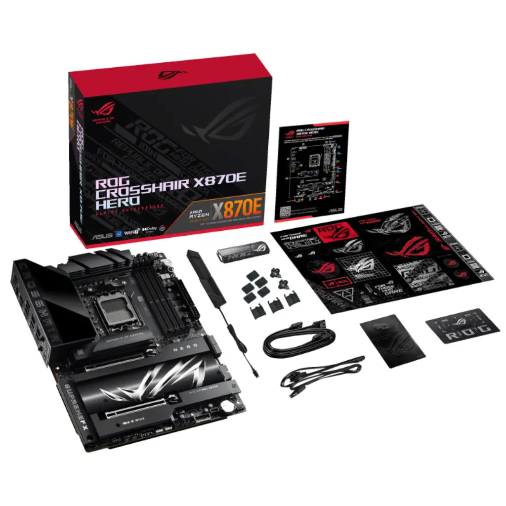ASUS ROG Crosshair X870E Hero AM5 ATX DDR5 Motherboard with WiFi 7-tpstech.in