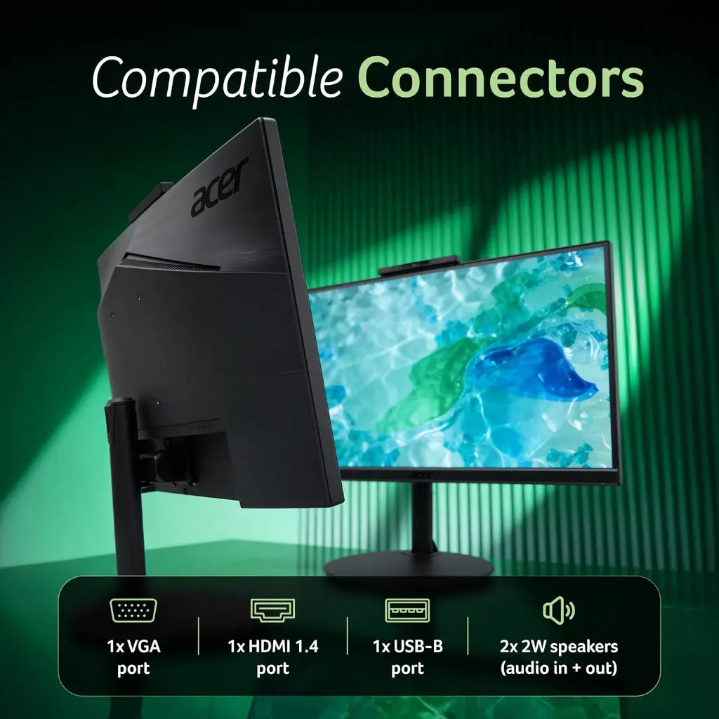 Acer B227Q 21.5" 100Hz IPS Full HD Monitor with Height Pivot Stand-tpstech.in