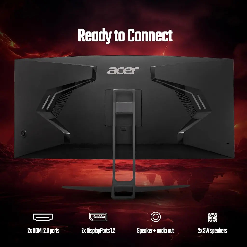Acer ED343CUR J 34" 120Hz 1ms Curved UWQHD Monitor-tpstech.in