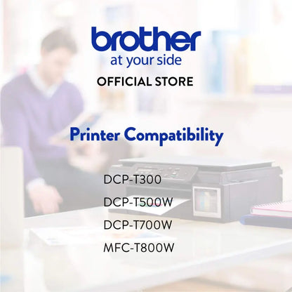 Brother BT6000BK Black Original High‑Yield Ink Bottle – 6000 Pages, 105ml Compatible for DCP‑T300/T500W/T700W & MFC‑T800W Printers-tpstech.in
