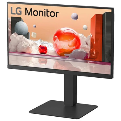 LG 24BA850 24" 100Hz Full HD IPS Monitor Built-in Webcam Mic Speakers-tpstech