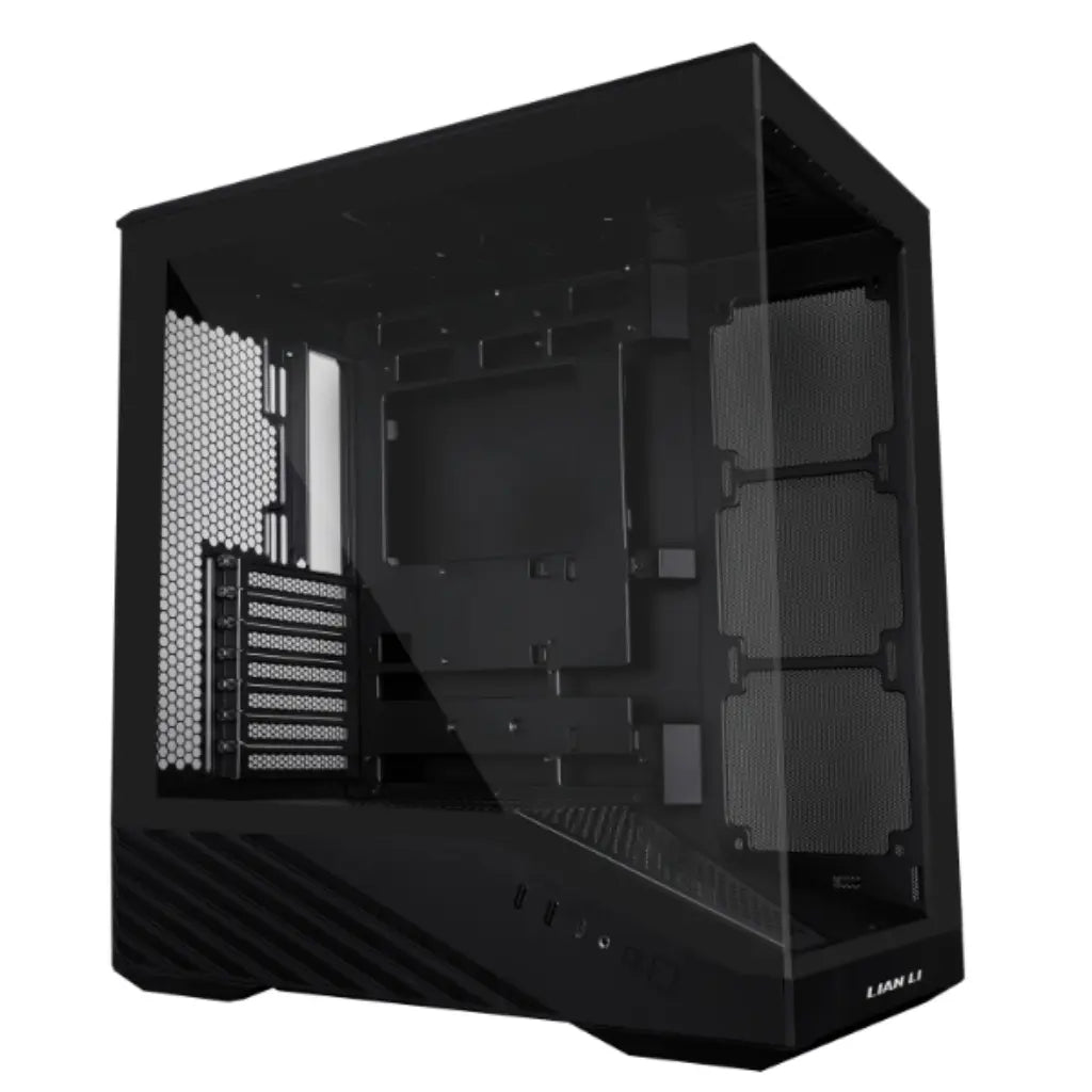 Lian Li Vector V100X Mid Tower Dual Tempered Glass PC Case with Back‑Connect Support - Black-tpstech.in