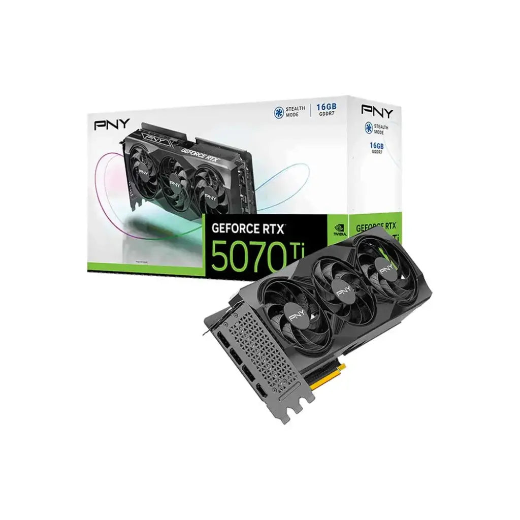 PNY GeForce RTX 5070 Ti 16GB GDDR7 Triple Fan Graphics Card-tpstech.in