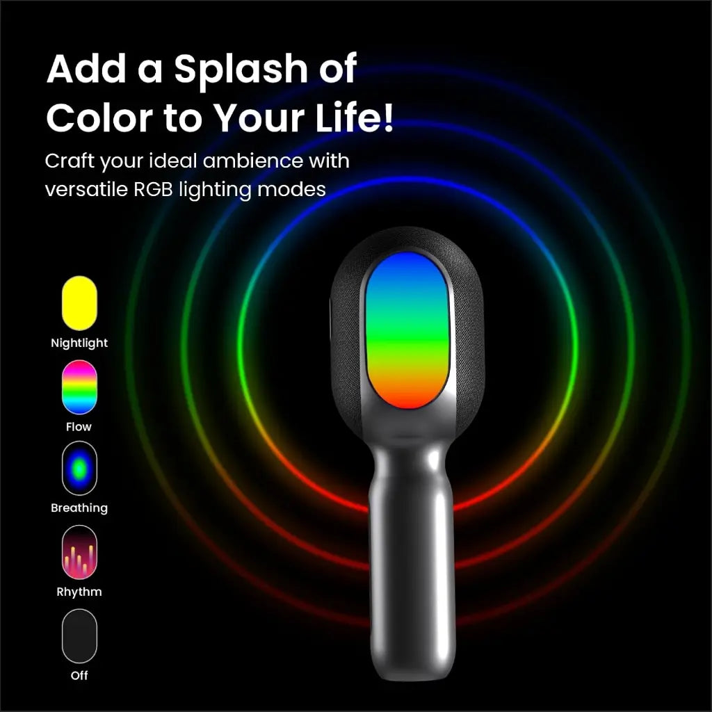 Portronics Dash 2 POR 1932 Wireless Karaoke Microphone 10W Speaker-tpstech.in