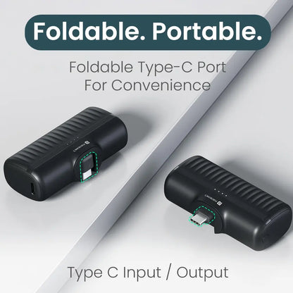 Portronics Power Pebble POR 2262 5000mAh 20W Type C Fast Charging Power Bank-pstech.in
