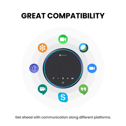 Portronics Talk One POR 1386 Bluetooth 5.1 Conference Speaker with 360 Voice Coverage-tpstech.in
