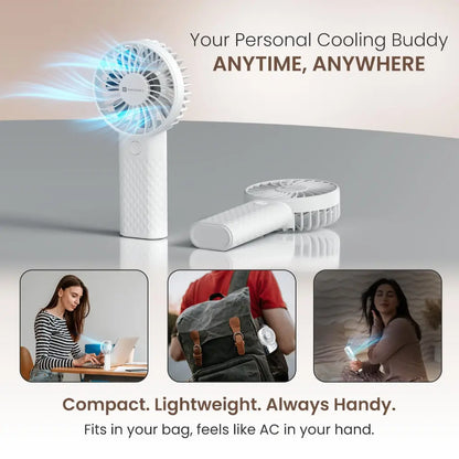 Portronics Toofan Mini 2 POR 3182 Handheld Personal Fan with 2000mAh Rechargeable Battery-tpstech.in
