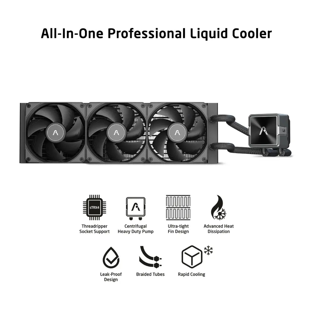 Prolab AI360 LC 360mm AIO Liquid CPU Cooler with Ultra Tight Radiator Non RGB-tpstech.in