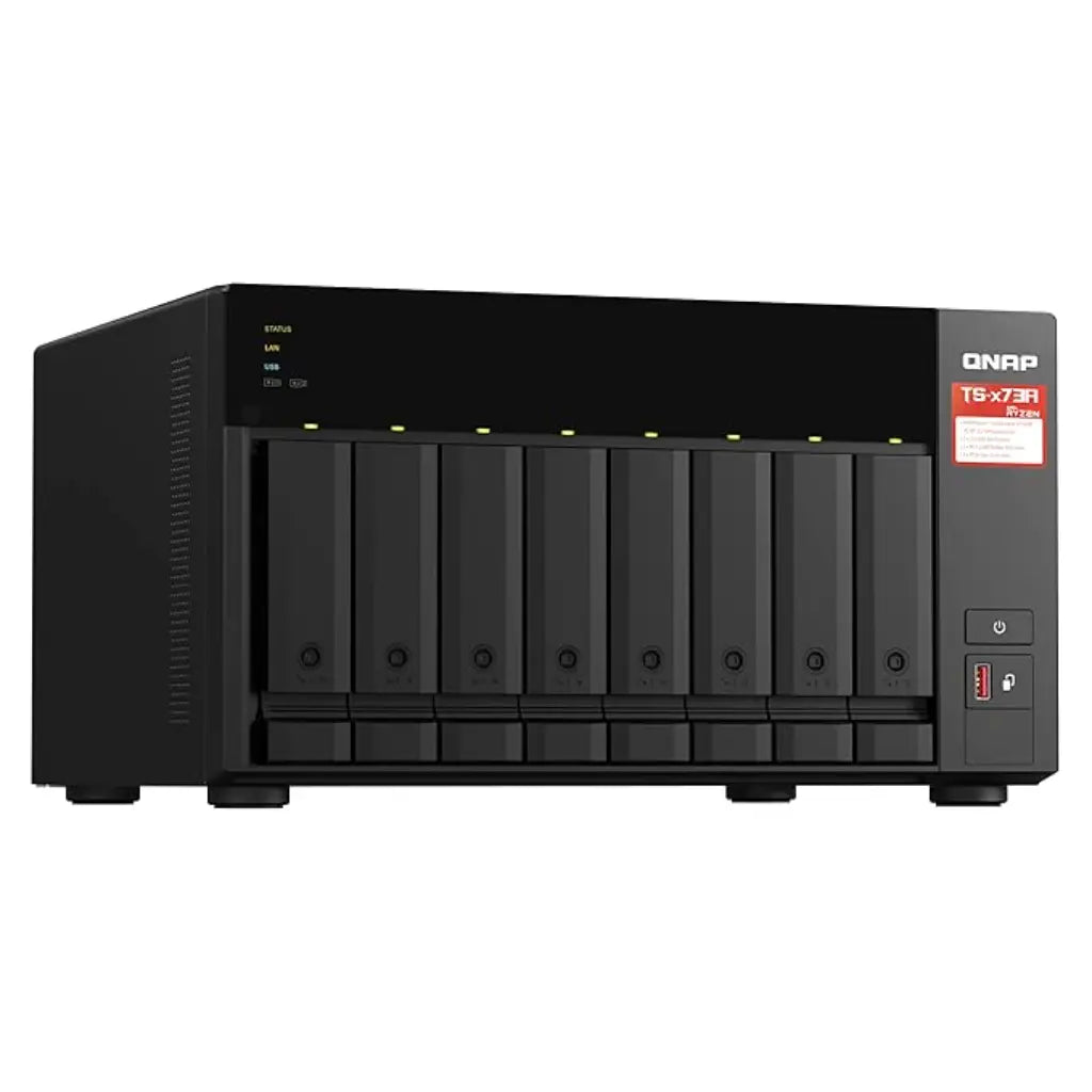 QNAP TS-873A-8G Quad Core 8 Bay Desktop Network Attached Storage Enclosure - Black-1-TPSTECH