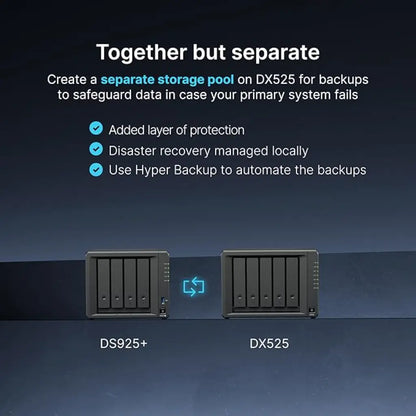 Synology DX525 5-Bay Desktop Expansion Unit (Diskless) for DiskStation-tpstech.in