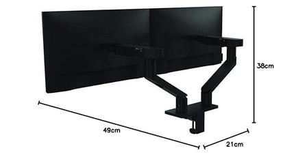 Dell MDA20 Pro Dual Monitor Arm Adjustable Space-Saving Mounting Solution
