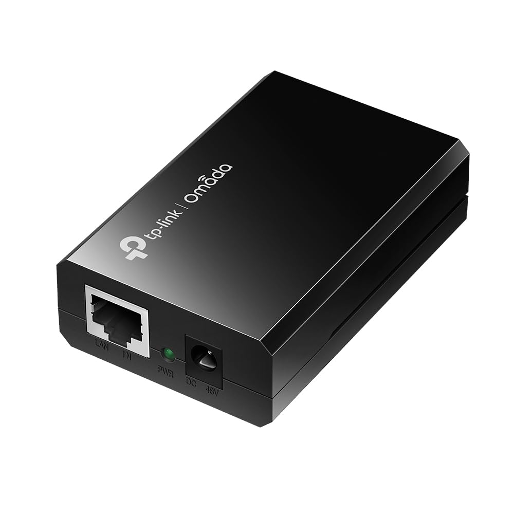 TP-Link TL-POE150S Up to 100 Meters Gigabit PoE Adapter/Injector - Black