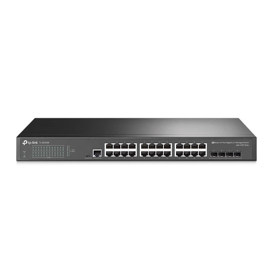 TP-Link TL-SG3428 JetStream 24 Port Gigabit L2 Smart Managed Switch with 4 SFP Slots