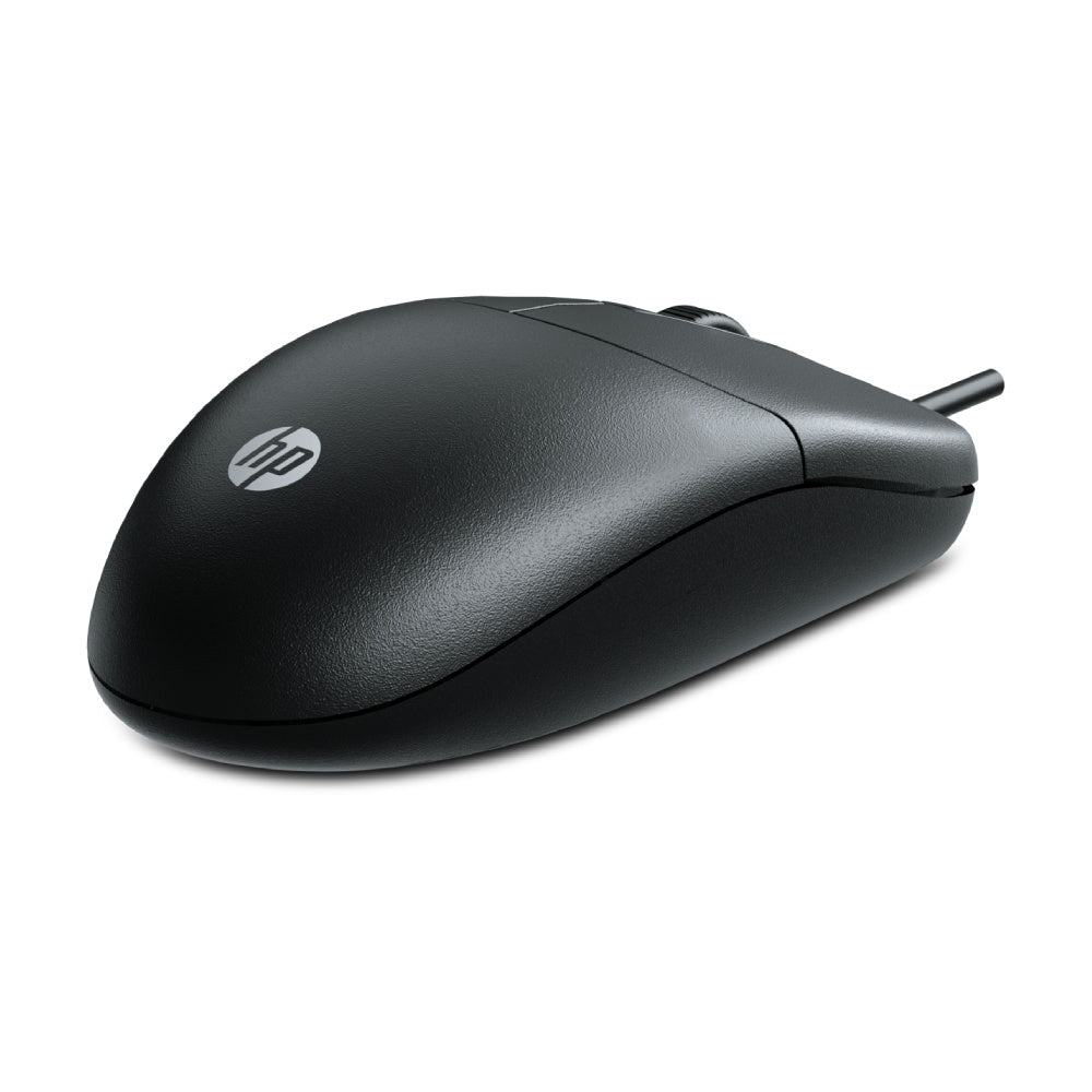Three Click Mouse HP M050 3 Button 1200 DPI USB Wired Mouse (Black) - tpstech.in